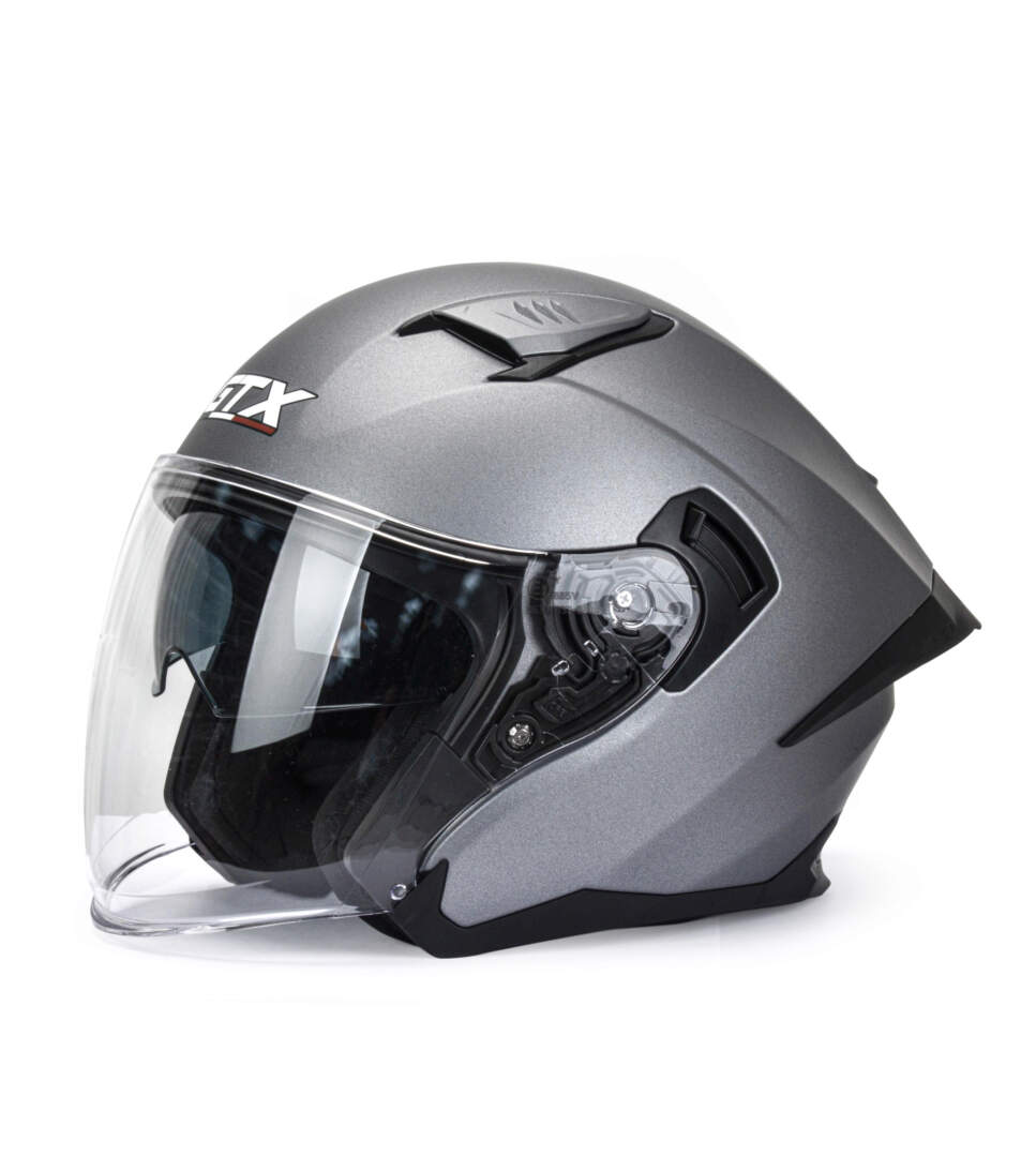 Шлем мото открытый GTX 885-1 №1 (M) GREY